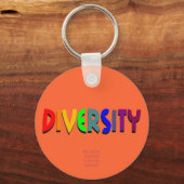 Diversiteit Aangepaste Sleutelhanger (Voorkant)