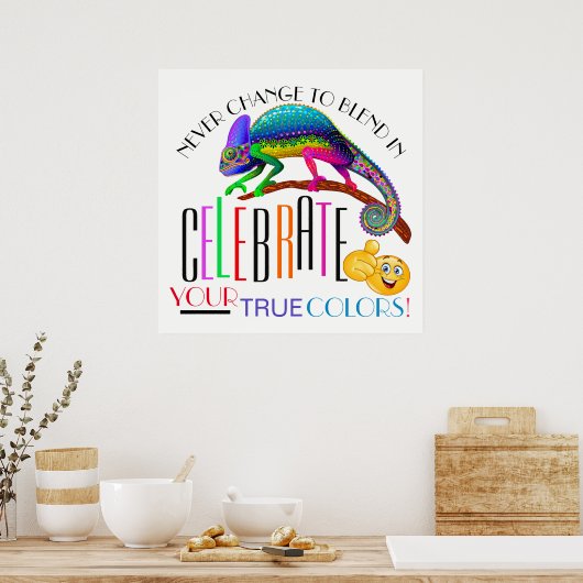 Diversiteit Aanvaardbaar Poster voor aanmoediging (Keuken)
