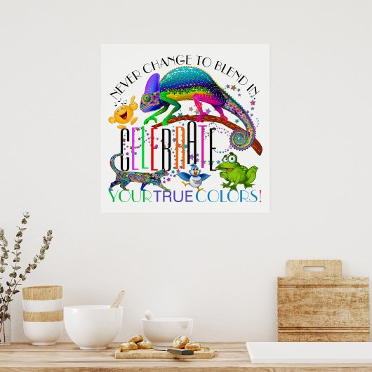 Diversiteit Aanvaardbaar Poster voor aanmoediging (Keuken)