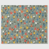 Diversiteit ballerinas in kleurrijk outfits patroo cadeaupapier (Vlak)