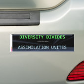Diversiteit blaasjes bumpersticker (Op auto)