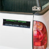 Diversiteit blaasjes bumpersticker (Op Truck)