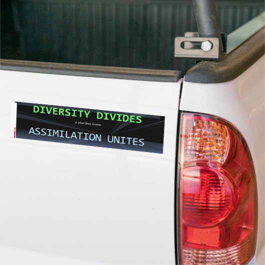 Diversiteit blaasjes bumpersticker (Op Truck)