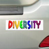 Diversiteit Bumpersticker (Op auto)
