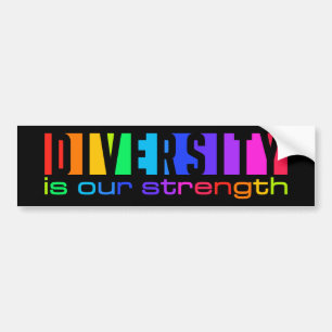 Diversiteit bumpersticker