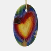 Diversiteit DEI Hearts Holiday Gift Ornament (Rechts)
