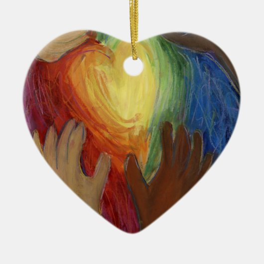 Diversiteit DEI Hearts Holiday Gift Ornament (Voorkant)