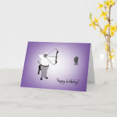 Diversiteit Design Curvy Boy Archer Birthday Kaart (Gele Bloem)