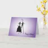 Diversiteit Design Muslim Girl Blind Archer Kaart (Gele Bloem)