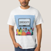 Diversiteit - Diversiteit in de klas T-shirt (Voorkant)