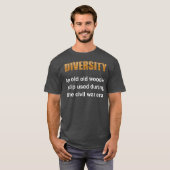 Diversiteit Een oud houten schip gebruikt tijdens  T-shirt (Voorkant volledig)