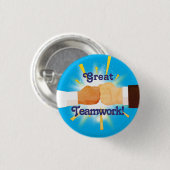 Diversiteit eerste bump werknemer recognition awar ronde button 3,2 cm (Voorkant /achterkant)