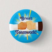 Diversiteit eerste bump werknemer recognition awar ronde button 3,2 cm (Voorkant)