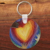 Diversiteit, eigen vermogen & inclusief DEI-Sleute Sleutelhanger (Voorkant)