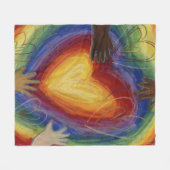 Diversiteit, eigen vermogen, inclusief rugleuning fleece deken (Voorkant (Horizontaal))