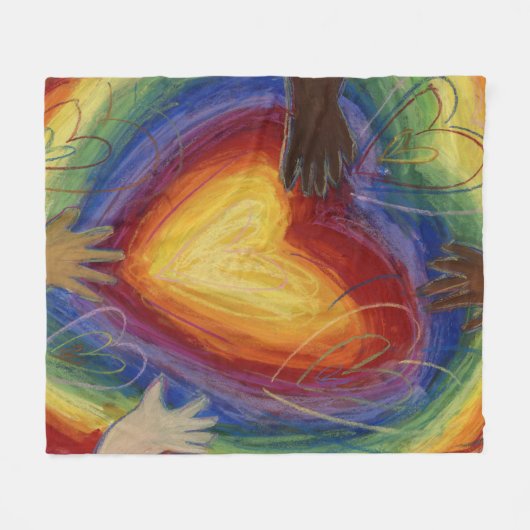 Diversiteit, eigen vermogen, inclusief rugleuning fleece deken (Voorkant (Horizontaal))