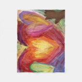 Diversiteit, eigen vermogen, inclusief rugleuning fleece deken (Voorkant)