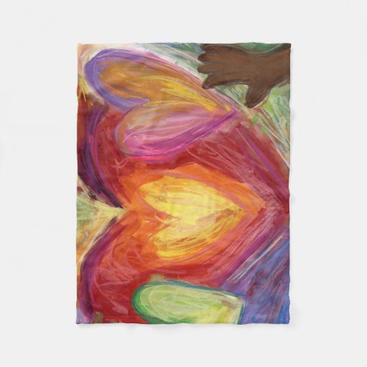 Diversiteit, eigen vermogen, inclusief rugleuning fleece deken (Voorkant)