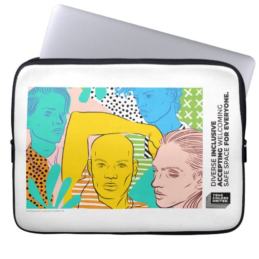 Diversiteit en inclusie Electronics Bag Laptop Sleeve (Voorkant)
