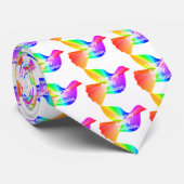 Diversiteit Equity Inclusie met vredesduif i Stropdas (Opgerold)