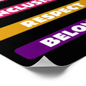 Diversiteit Equity Inclusion Respect Belonging Pac Poster (Hoek)