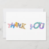 DIVERSITEIT EXTREME LETTERTYPE BEDANKKAART (Voorkant)