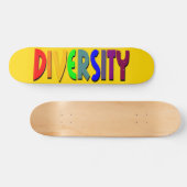 Diversiteit (Geel goud) Skateboard (Horizontaal)