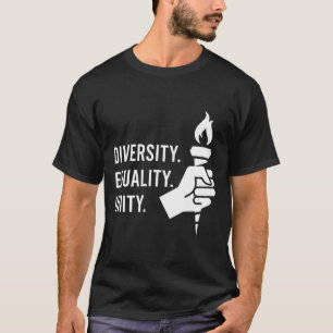 Diversiteit. Gelijkheid. Eenheid. Een feministe T-shirt