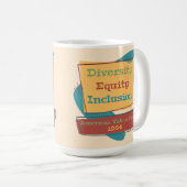 Diversiteit Gelijkheid Inclusie; Amerikaanse Waard Koffiemok (Voorkant rechts)