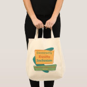 Diversiteit Gelijkheid Inclusie; Amerikaanse Waard Tote Bag (Voorkant (product))
