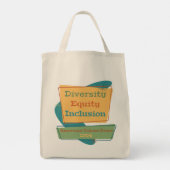 Diversiteit Gelijkheid Inclusie; Amerikaanse Waard Tote Bag (Achterkant)