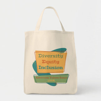Diversiteit Gelijkheid Inclusie; Amerikaanse Waard Tote Bag