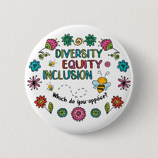 Diversiteit Gelijkheid Inclusie Ronde Button 5,7 Cm