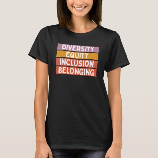 Diversiteit Gelijkheid Inclusie Toebehoren T-shirt (Voorkant)