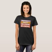 Diversiteit Gelijkheid Inclusie Toebehoren T-shirt (Voorkant volledig)