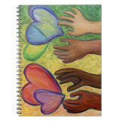 Diversiteit Hands Love Art Journal Notitieboek (Voorkant)