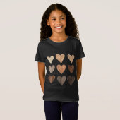 Diversiteit Hartkloppingen Zwarte Pride Melanin Ki T-shirt (Voorkant volledig)