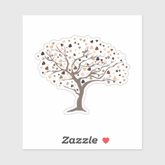 Diversiteit Hoorzittingen Boom Huid Tonen Eén mens Sticker (Vel)