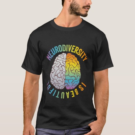 Diversiteit in de neuro is een prachtig ademen med t-shirt (Voorkant)