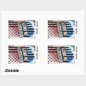 Diversiteit in Eenheid Amerikaanse presidentsverki Rechthoekige Sticker (Vel)
