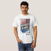 Diversiteit in eenheid Amerikaanse presidentsverki T-shirt (Voorkant volledig)