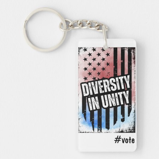 Diversiteit in eenheid Stemmen voor de Amerikaanse Sleutelhanger (Voorkant)