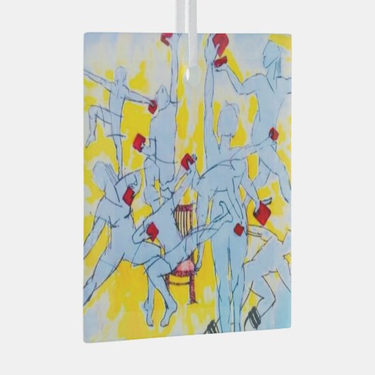 Diversiteit, inclusie en community-Glass Ornament (Voorkant Rechts)