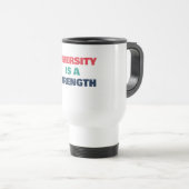 Diversiteit Is Een Kracht Aangepaste Tekst Disabil Reisbeker (Voorkant rechts)