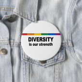 Diversiteit is een kracht ronde button 4,0 cm (In situ)