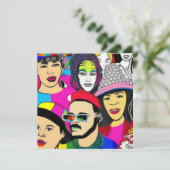 Diversiteit is Fun Feestdagenkaart (Staand voorkant)