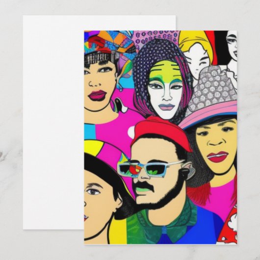 Diversiteit is Fun Feestdagenkaart (Voorkant / Achterkant)