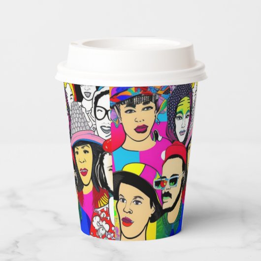 Diversiteit is Fun Papieren Bekers (Achterkant)