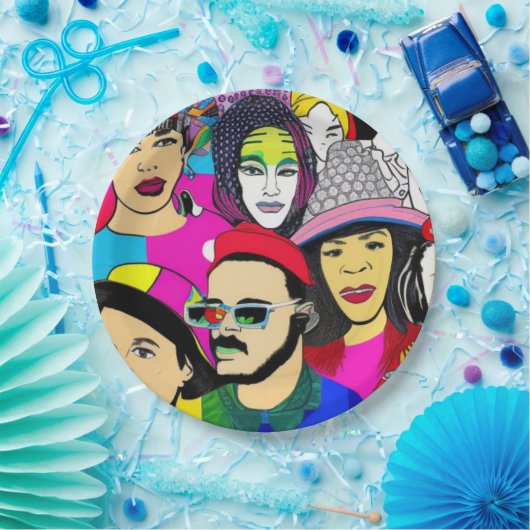 Diversiteit is Fun Papieren Bordje (Feest)