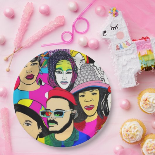 Diversiteit is Fun Papieren Bordje (Feest)